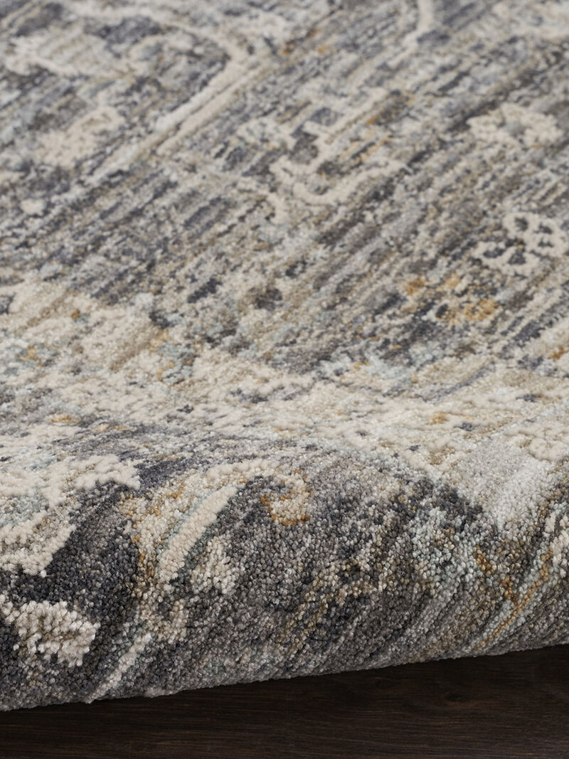 Lynx LNX03 Slate/Multicolor 2'3" x 12' Rug image number 4