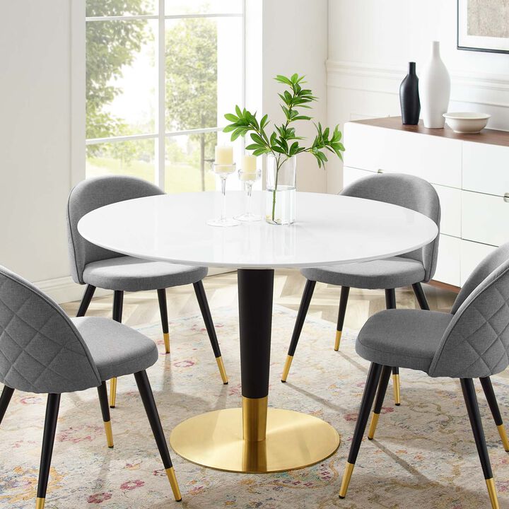 Modway - Zinque 47" Dining Table Gold White