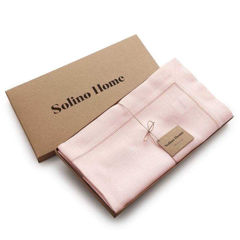 Christmas Linen Tablecloth - Classic Hemstitch, Solino Home