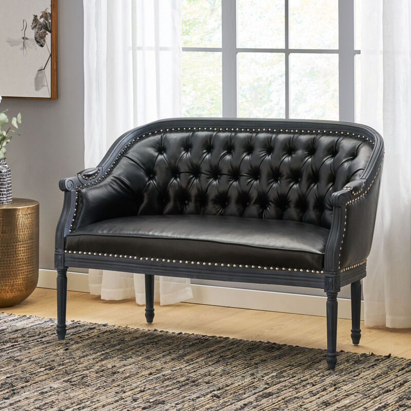 Streamdale Luxurious Tufted Loveseat French Country Charm with Unmatched Comfort image number 2