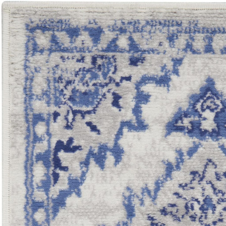 HomeRoots Abstract Distressed Non Skid Area Rug
