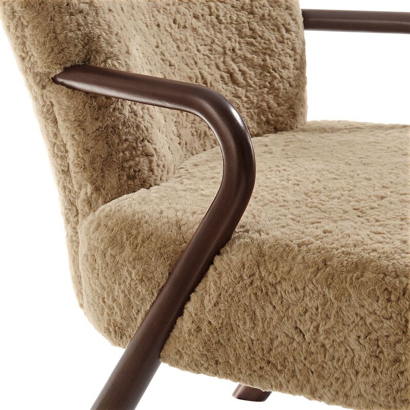 Arden Faux Shearling Accent Armchair image number 6