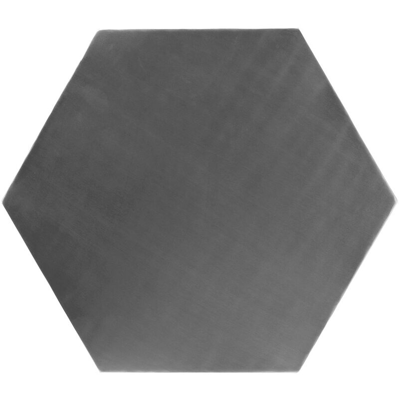 Meridian Furniture Hexagon Brushed Chrome End Table