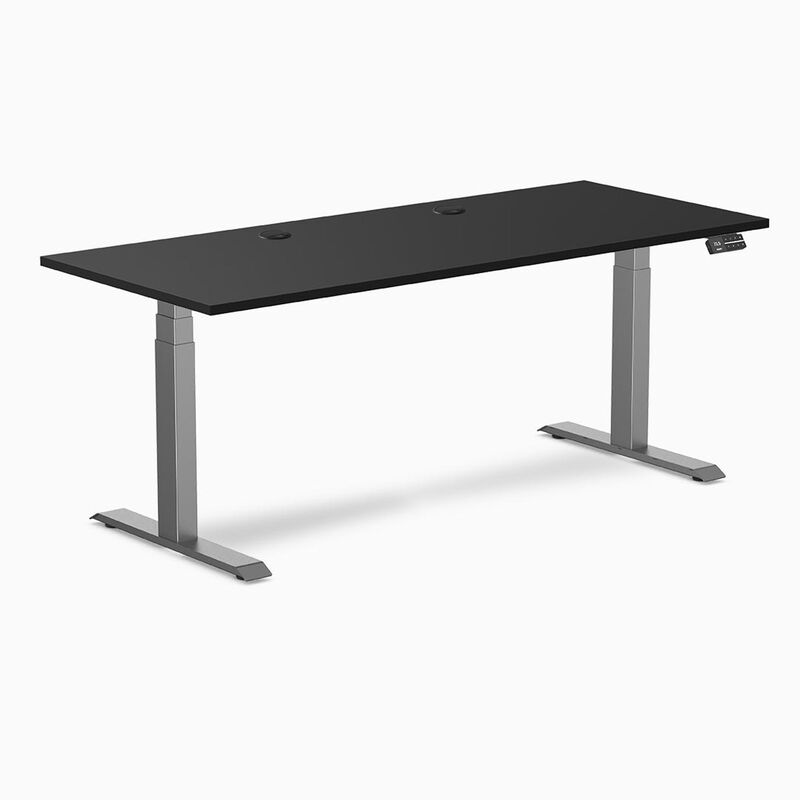 Desky Dual Laminate Sit Stand Desk image number 0