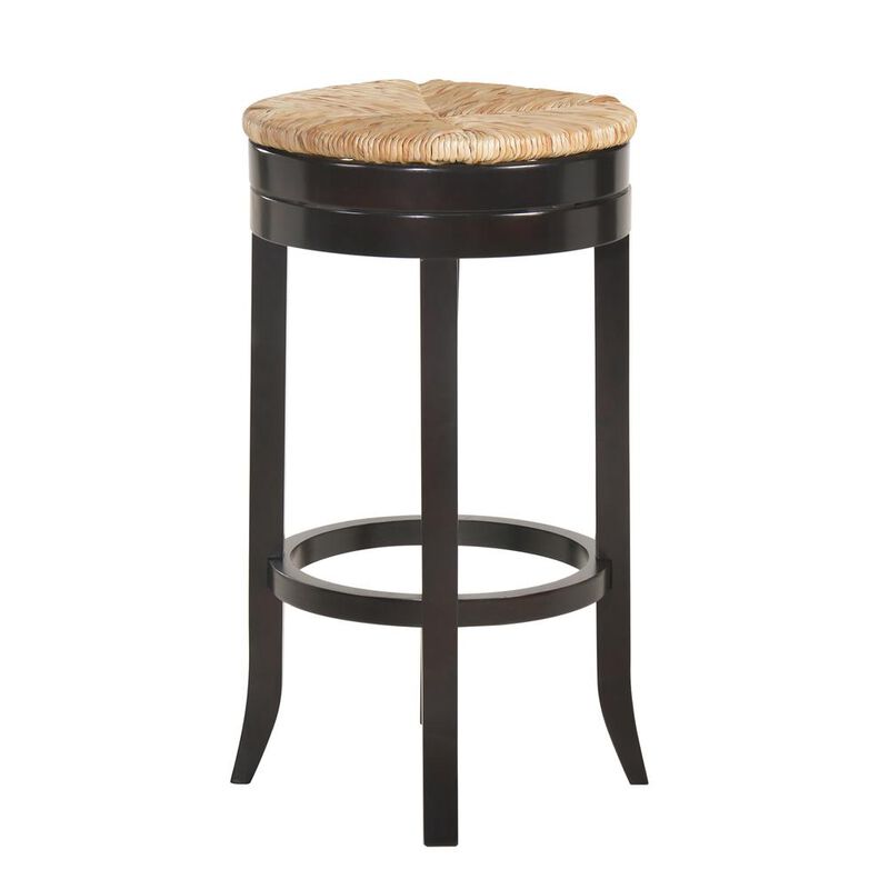 Carolina Living Irving 30 Swivel Rush Seat Barstool - Espresso