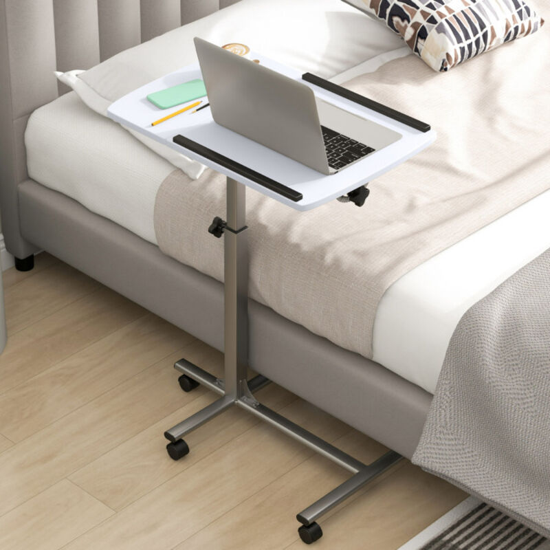 Height and Angle Adjustable Rolling Laptop Desk image number 1