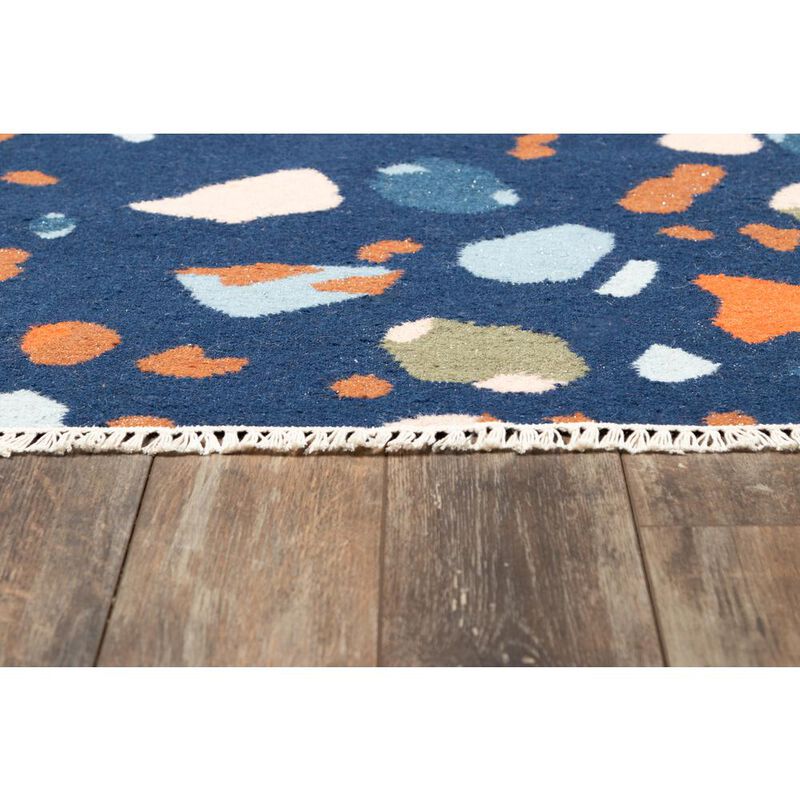 Novogratz Contemporary Runner Area Rug, Navy, 2'3 X 8' Runner