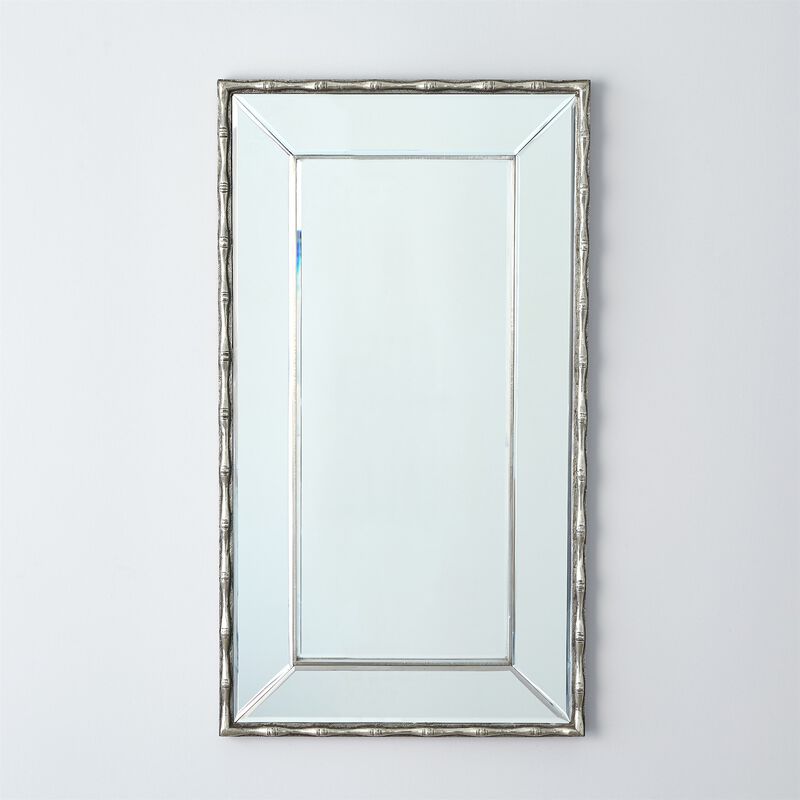 Bamboo Mirror - Silver