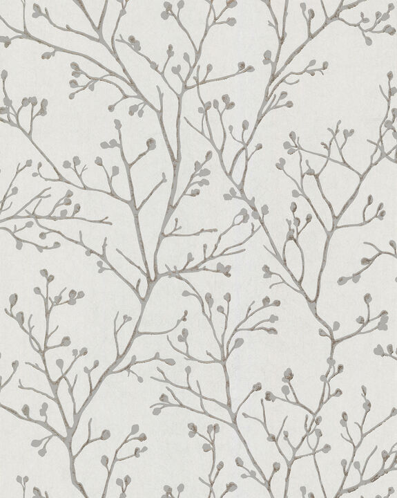 Koura Silver Branches Wallpaper