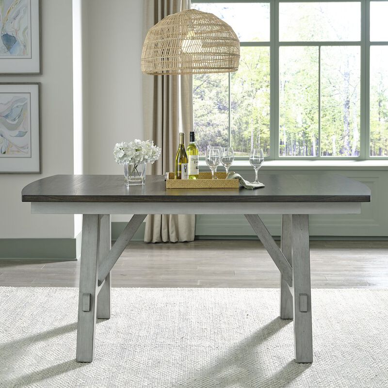 Liberty Furniture Newport Gathering Table Set in Rubberwood Solids w/ Mindy Veneers image number 1