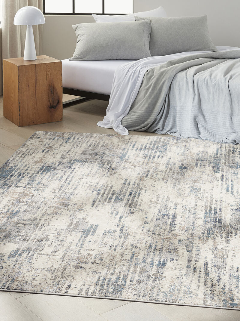 CK022 Infinity IFN04 Ivory/Gray/Blue 6' x 9' Rug