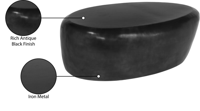 Meridian Furniture Capsule Black Aluminum Coffee Table