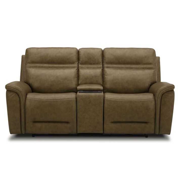 Liberty Furniture Dual Reclining Loveseat w/ Console, Power Headrest, Lumbar with Zero Gravity