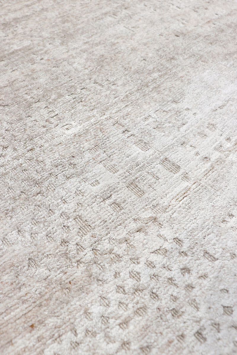 Pasargad Home Amari Hand-Loomed Bsilk & Wool Beige Area Rug- 5' 4" X 7' 8" image number 2