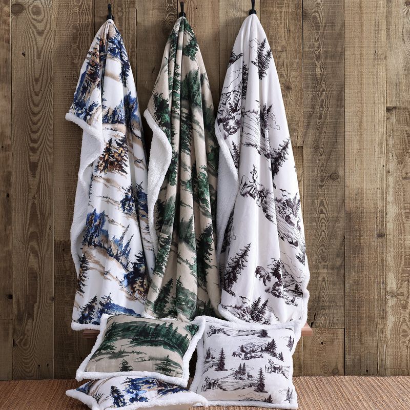Acadia Campfire Sherpa Throw image number 1