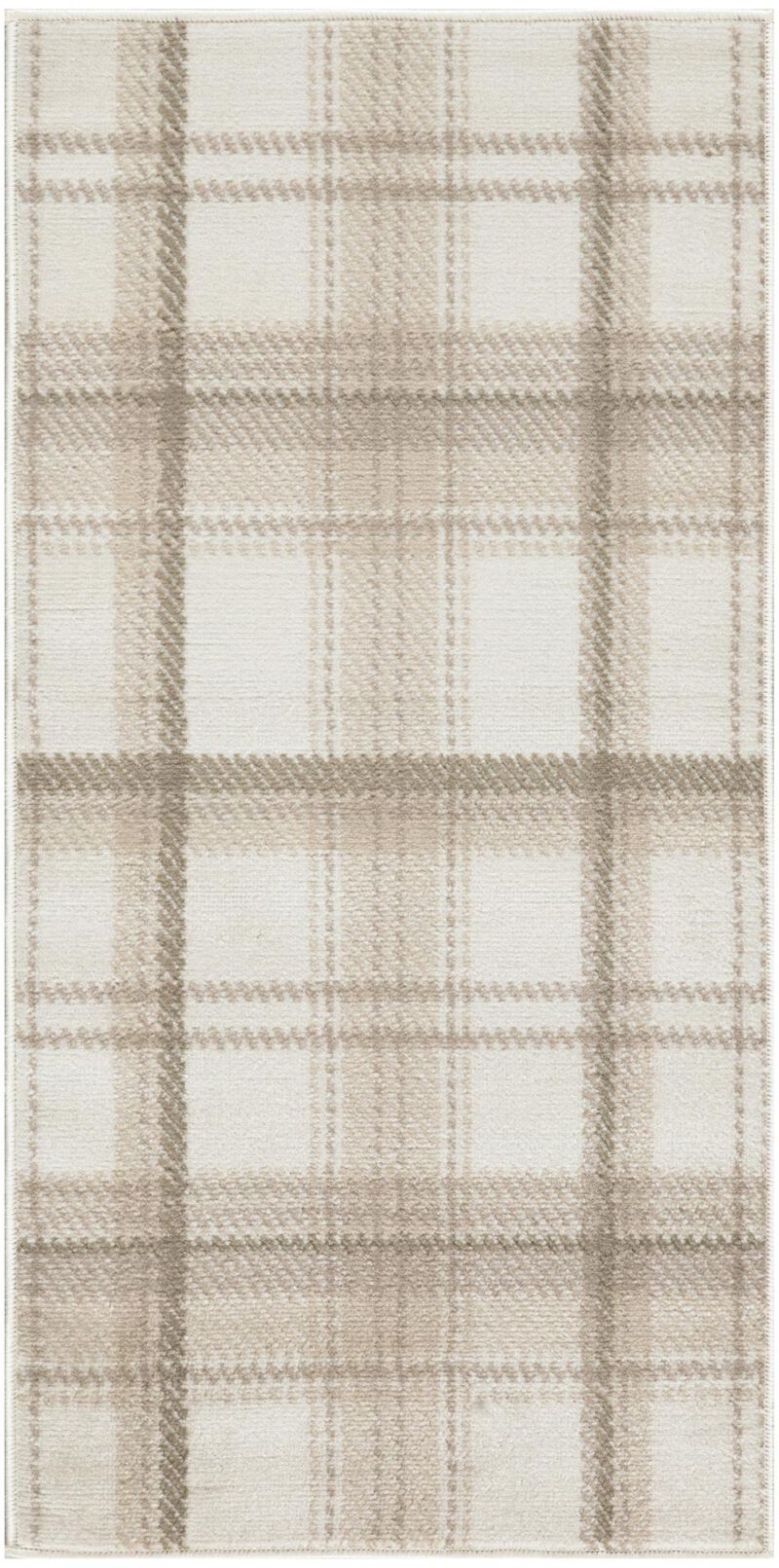 HomeRoots Plaid Power Loom Area Rug image number 3