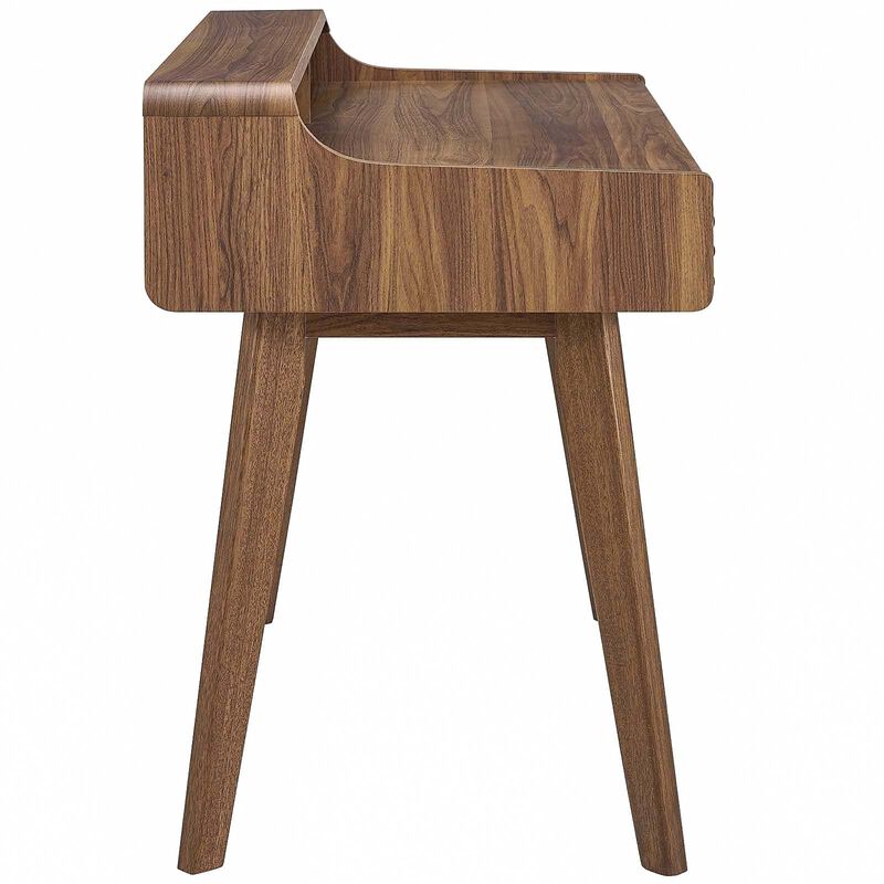 Modway Render Mid-Century Modern Writing Desk in Walnut image number 2
