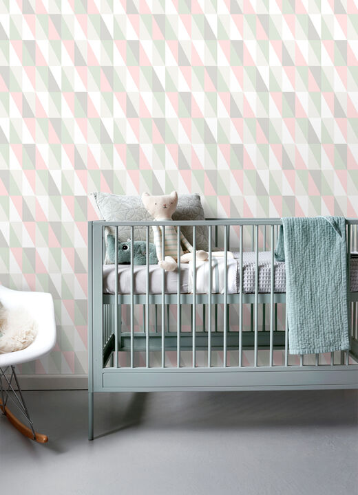 Inez Pastel Geometric Wallpaper