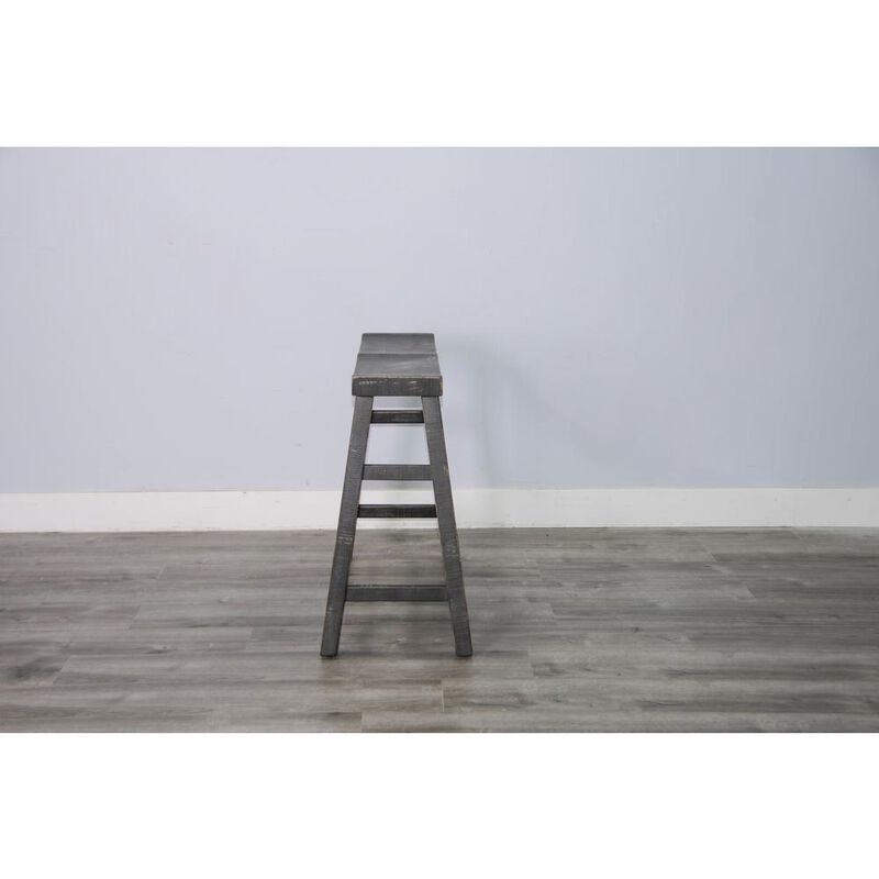 Sunny Designs Black Sand 30'H Bench, Wood Seat