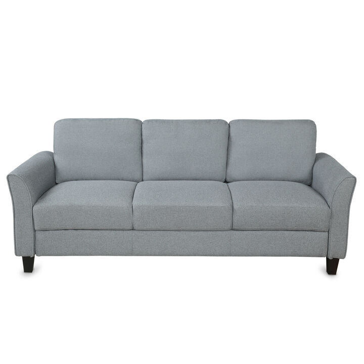 Living Room Furniture chair and 3-seat Sofa (Gray)