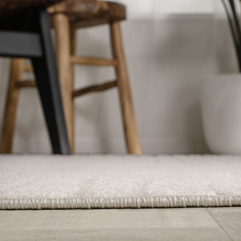 Hallie High-Low Minimalist Curve Geometric Indoor/Outdoor Area Rug