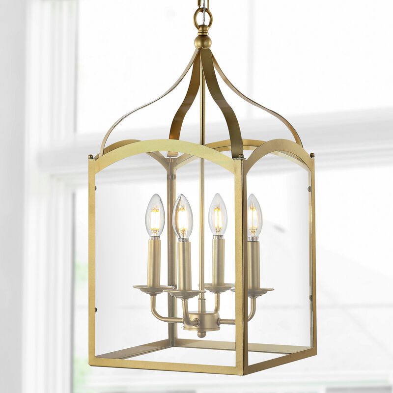 Ruth Traditional Classic Lantern Metal/Glass LED Pendant