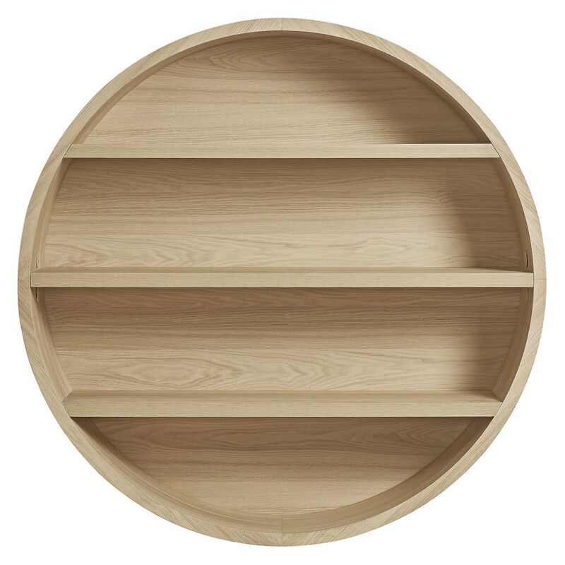 Romy 47" Round Wall Book Shelf image number 4