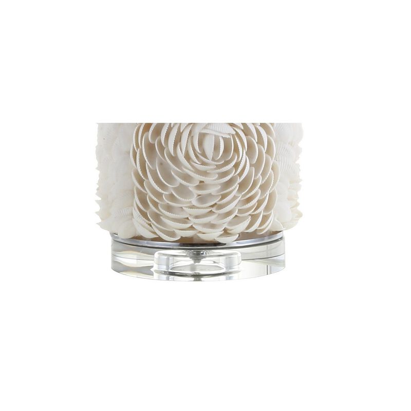 Rosette Seashell/Resin/Crystal LED Table Lamp