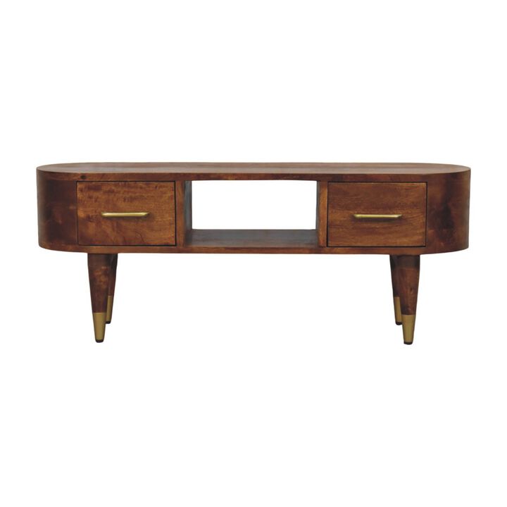 Artisan Furniture Solid Wood Valenza Media Unit, Brown