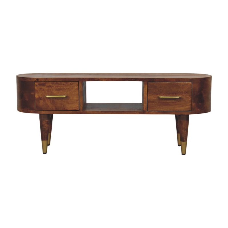 Artisan Furniture Solid Wood Valenza Media Unit, Brown image number 0