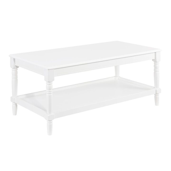 Convenience Concepts French Country Manor No Tools Coffee Table with Shelf