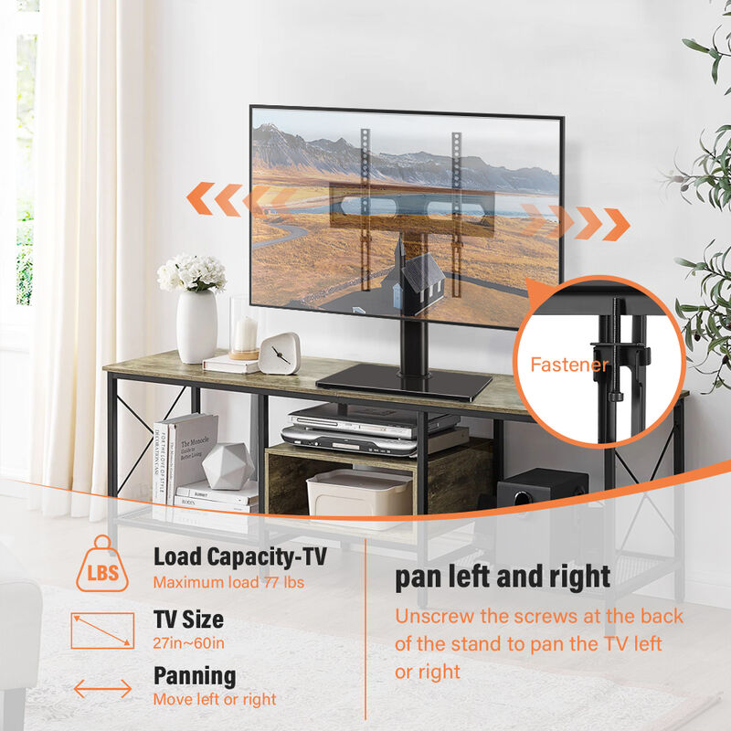 Universal TV Stand Suitable for 27 to 60- Televisions Height-Adjustable image number 5