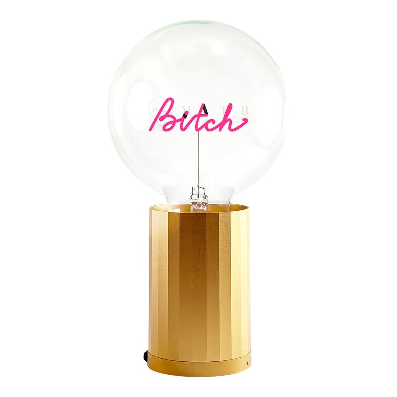 Bulb BITCH Red with Base Table Lamp PORTABLE Rose Gold image number 0