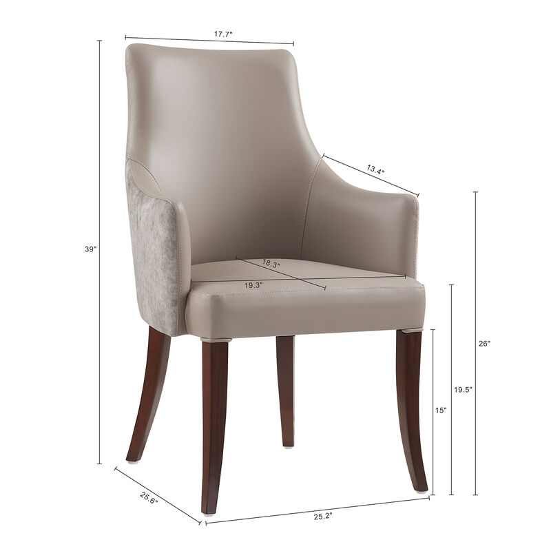 Connie Gray Dining Arm Chair