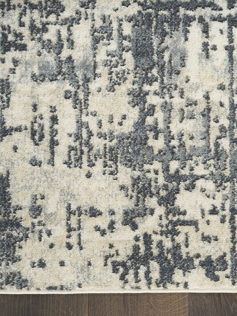 Quarry QUA17 Ivory/Gray 3'9" x 5'9" Rug