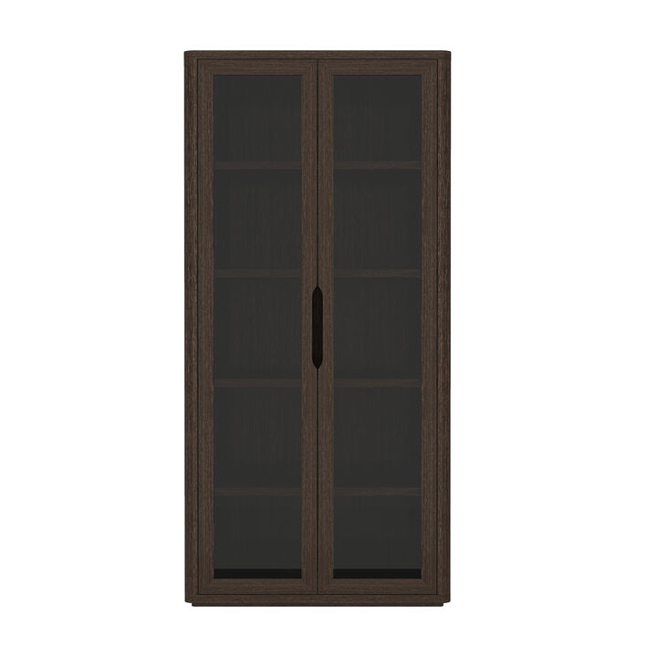 Rivington Brown Bookcase Cabinet