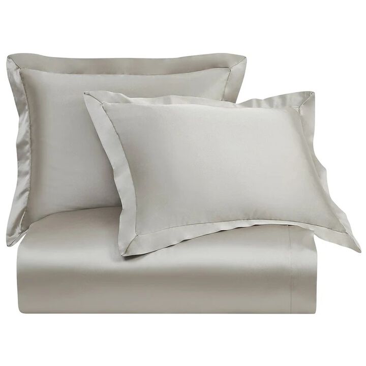 High Shine Champagne Queen Duvet Cover Set