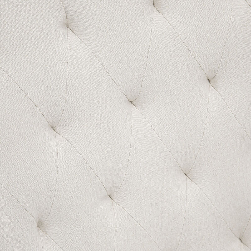 Hivvago Mid-Century Fabric Rocking Chair with Tufted Back image number 7