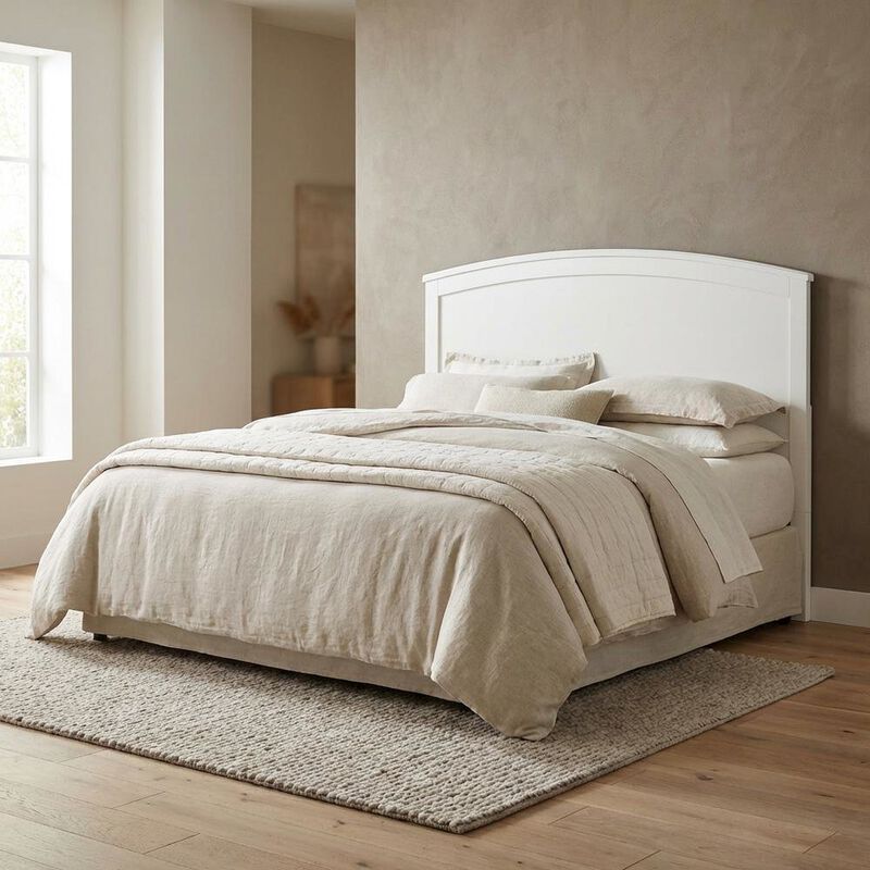 Alpine Furniture Baker Standard King Headboard Only, White