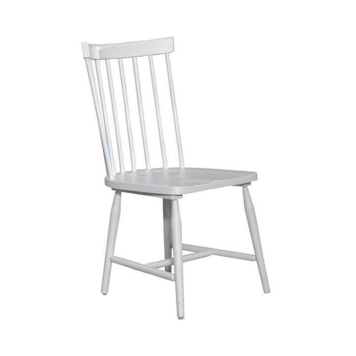 Liberty Furniture Spindle Back Side Chair In White Color