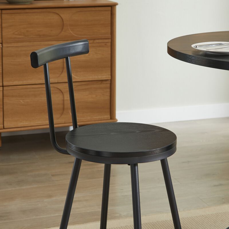 Naxvel 3‑Piece Bar Table and Stool Set image number 4