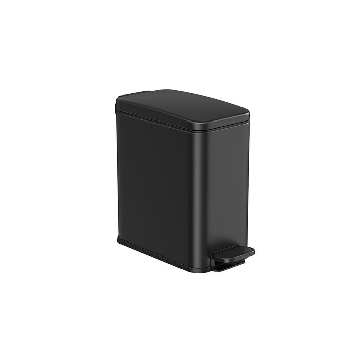 2.6 Gallon Waste Bin with Lid Compact Garbage Can Organizer