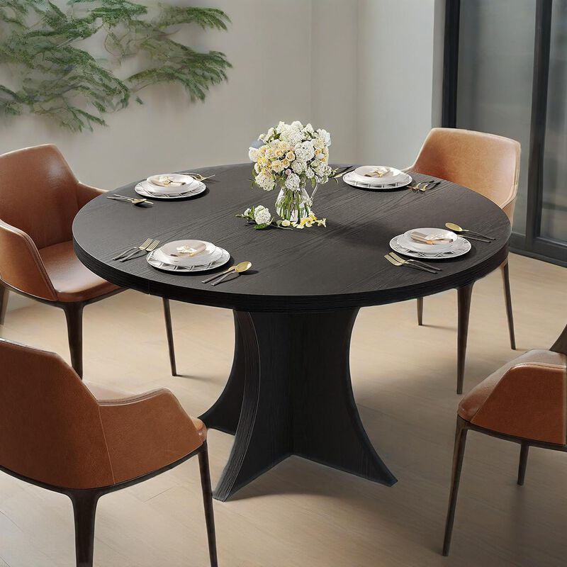 Modern Dining Table &ndash; Stylish, Sturdy Wood Design for 4-6 People, Perfect for Dining Room
