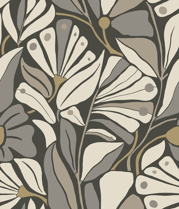 Cabana Club Onyx Wallpaper