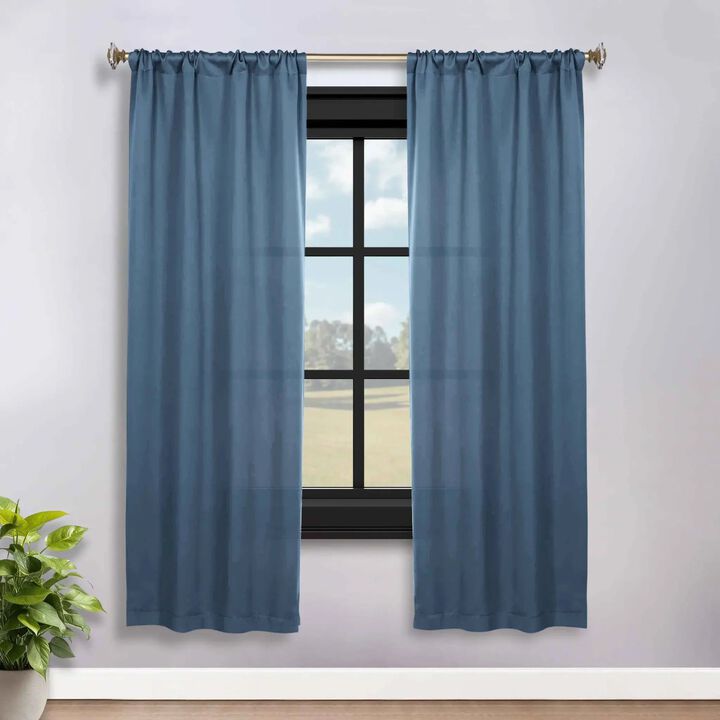 Blackout Curtain Set of 2, Solid Window Drapes for Bedroom and Living Room