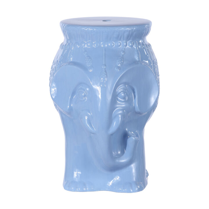Orla Modern Bohemian Elephant Ceramic Garden Stool