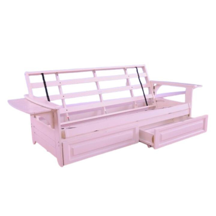 Phoenix Frame-Antique White Finish-Storage Drawers