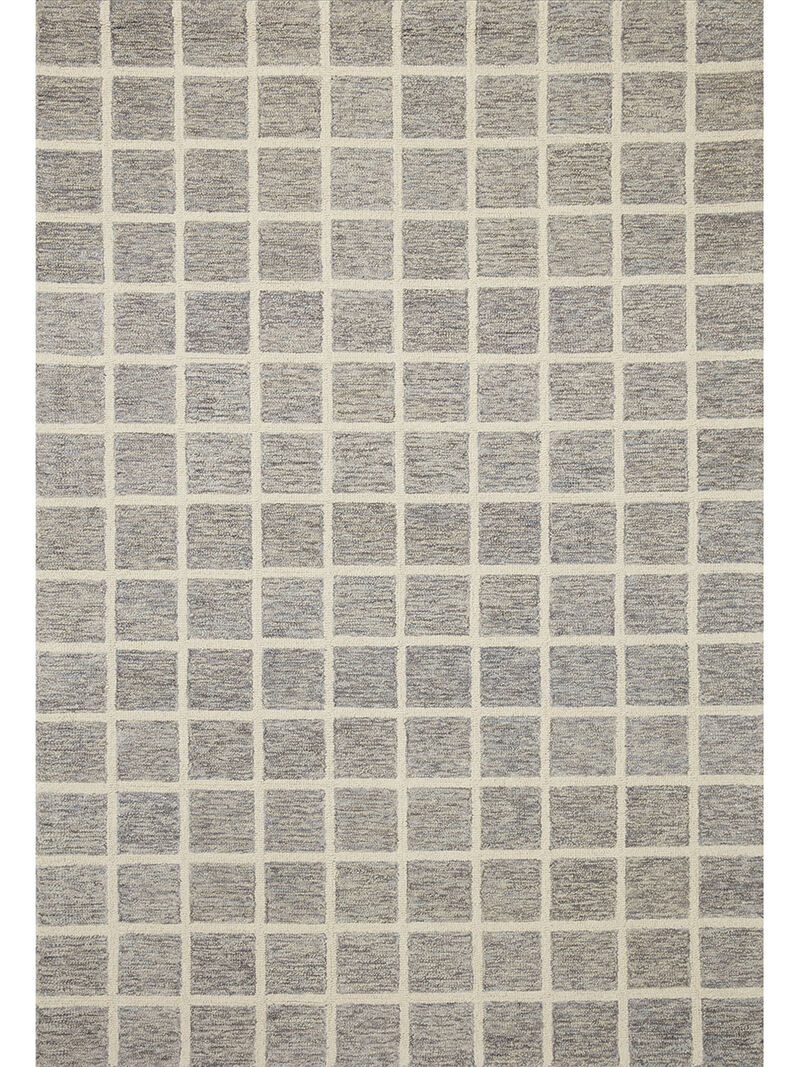 Polly POL05 Slate/Ivory 5' x 7'6" Rug by Chris Loves Julia x Loloi