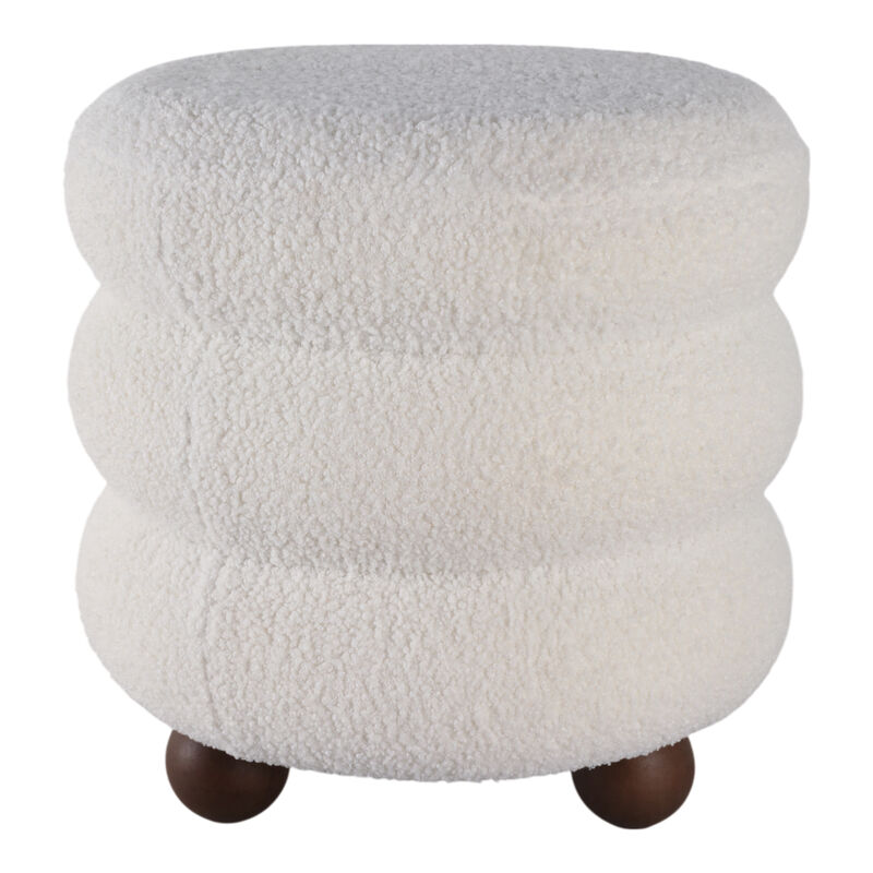 18x18" Ribbed Teddy Ottoman image number 3