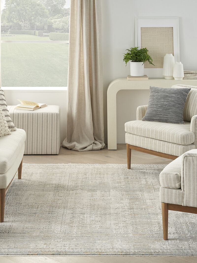 Lynx LNX06 Ivory/Multicolor 2'6" x 4'6" Rug